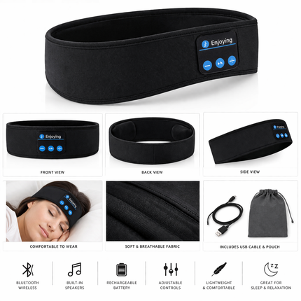 Wireless Bluetooth Sleeping Band Headphone